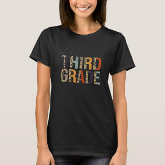 T-shirt Oh Hé troisième année retour à l'école léopard pou