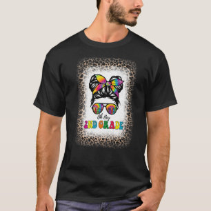 T-shirt Oh Hey fille de 2e année seconde teinture Messy Bl
