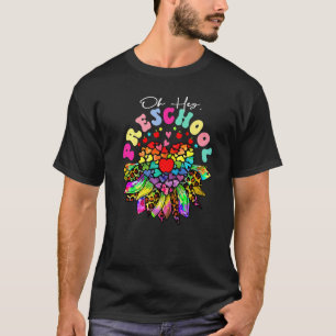 T-shirt Oh Hey Préscolaire Groovy Rétro Tournesol Retour À