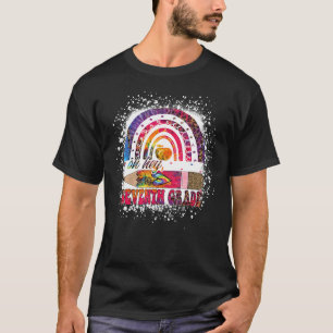 T-shirt Oh Hey Septième Classe Rainbow Tie Dye Leopard Ret