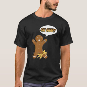 T-shirt Oh jambe cassée de bonhomme en pain d'épice drô