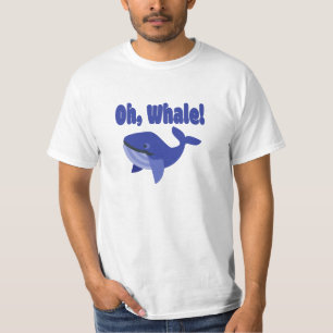 T-shirt Oh, jeu de mots baleine drôle