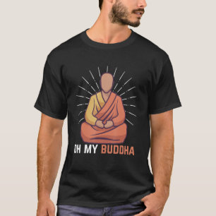 T-shirt Oh Mon Bouddha Vintage Bouddhisme Spirituel Bouddh