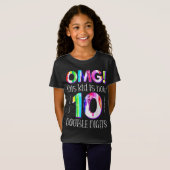 T-Shirt Oh mon Dieu ! Cet Enfant Est Maintenant 10 Double  (Devant entier)