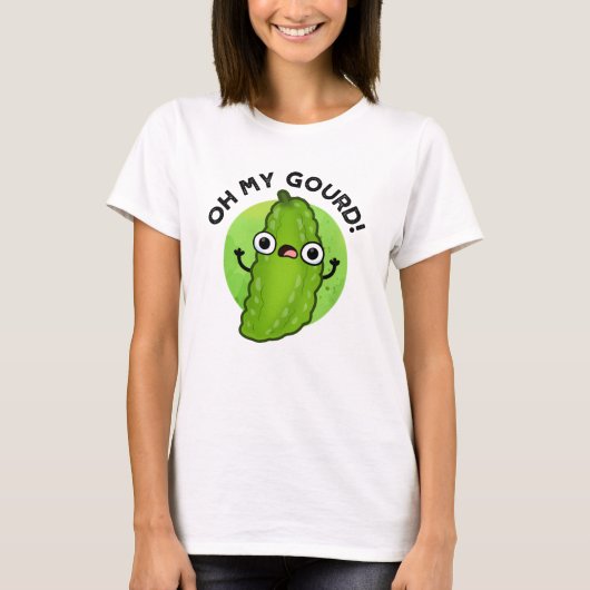T-shirt Oh My Gourd Funny Veggie Pun (Devant)