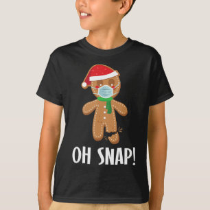 T-shirt Oh ! Noël pain d'épice homme masque cadeau