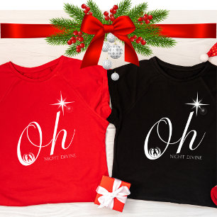 T-shirt Oh Nuit Divine Chanson de Noël chrétienne Jésus