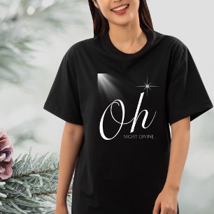 T-shirt Oh Nuit Divine Chanson de Noël chrétienne Jésus