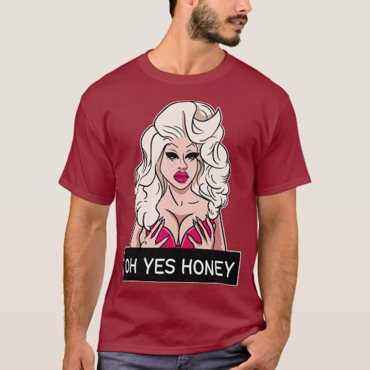 T-shirt Oh Oui Chéri Drag Queen Yas Queen Drag Vêtements (Devant)