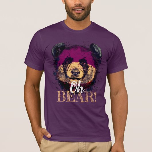 T-shirt "OH OURS" | Drôle Cool Panda (Devant)