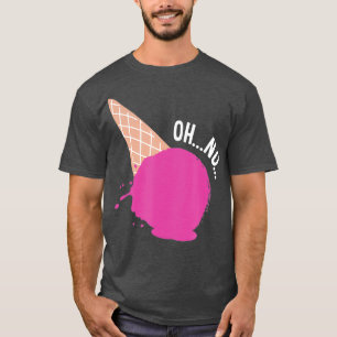 T-shirt oh pas tomber glaces amoureux foodie junk food
