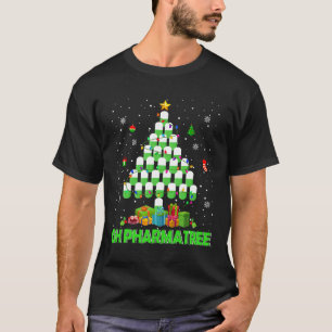 T-shirt Oh Pharmatree Arbre de Noël Médicaments pharmacie
