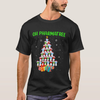 T-shirt Oh Pharmatree Pharmacist pilules de pharmacie Noël