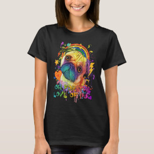 T-shirt Oh pour l'amour de l'humour animal pun pug Mem