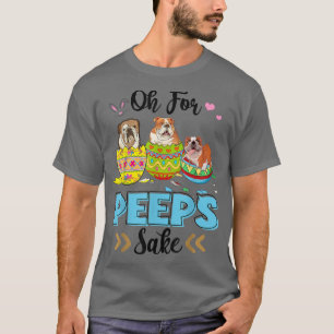 T-shirt Oh pour le saké Bulldog drôle de lapin de Pâques O