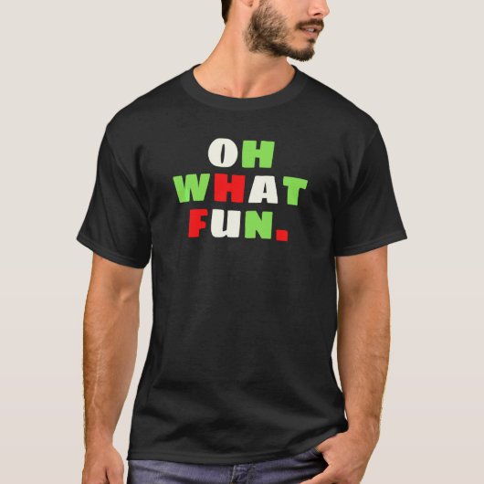 T-shirt Oh Quel Amusant Funny Christmas Matching Family Py (Devant)