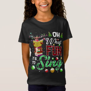 T-Shirt Oh Quel Amusement C'Est À Chanter Musique Reindeer