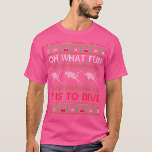 T-shirt Oh Quel Amusement C'Est De Plonger Vilain Plongée