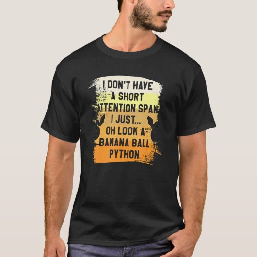 T-shirt Oh Regarde Un Banana Ball Python Pythons Serpent R (Devant)