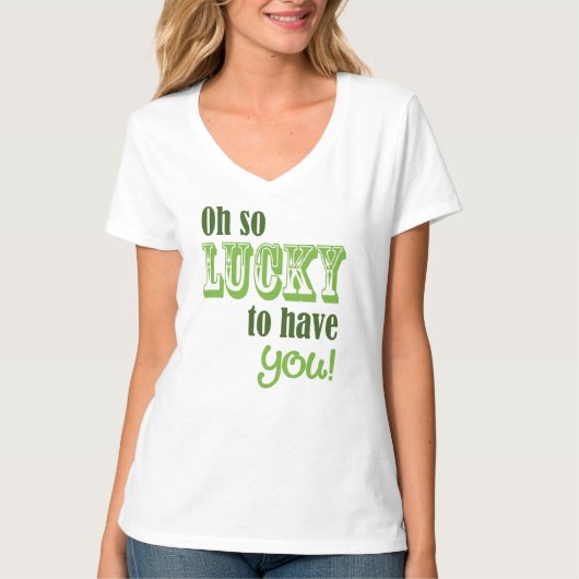 T-shirt Oh Si Heureux de vous avoir St Patrick's Day (Devant)