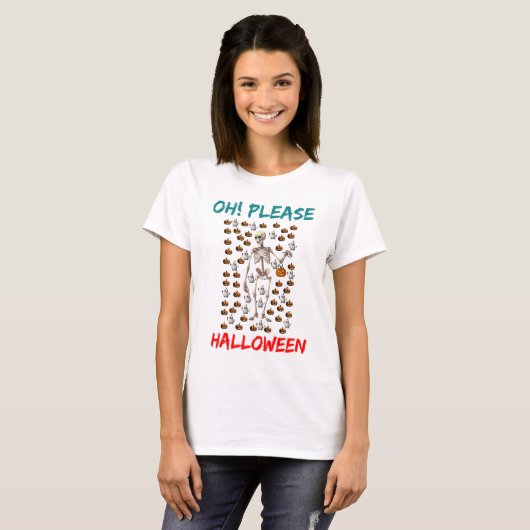T-shirt Oh! S'il vous plaît Halloween (Devant entier)