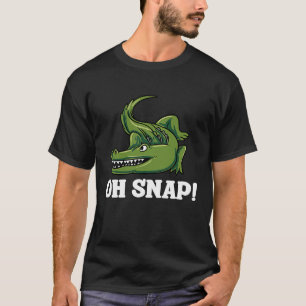T-shirt Oh Snap Alligator Crocodile Lizard Reptile Floride