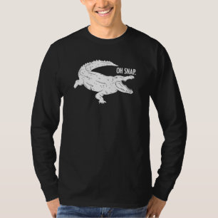 T-shirt Oh Snap Alligator Crocodile Reptiles Pun Herpétolo