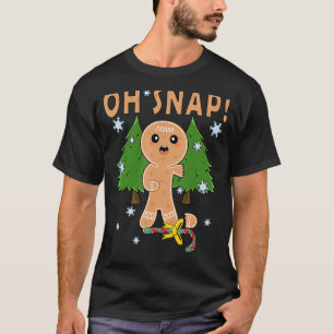 T-shirt Oh Snap Broché pain d'épices homme pâtisserie Noël