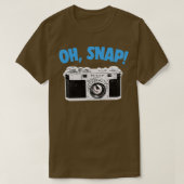 T-shirt Oh Snap Camera Geek Conception cadeau (Design devant)