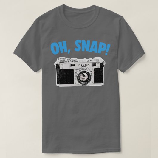T-shirt Oh Snap Camera Geek Conception cadeau (Design devant)