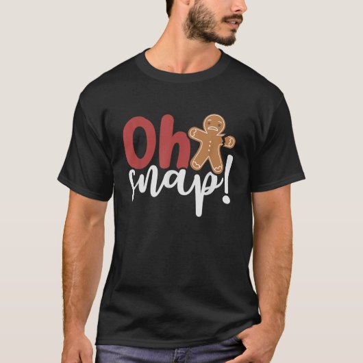 T-shirt Oh Snap Ginger Pread Man Brossé Bras (Devant)