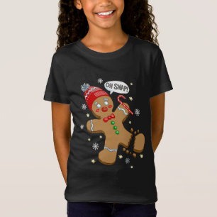 T-Shirt Oh Snap Gingerbread Cookie Man Costume équipe de c
