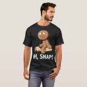 T-shirt Oh Snap Gingerbread Man Christmas Tee (Devant entier)