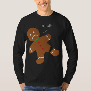 T-shirt Oh Snap pain d'épice biscuit Funny Noël