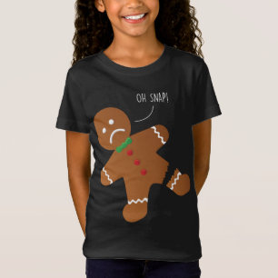 T-Shirt Oh Snap pain d'épice biscuit Funny Noël