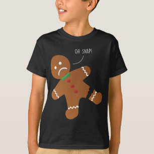 T-shirt Oh Snap pain d'épice biscuit Funny Noël