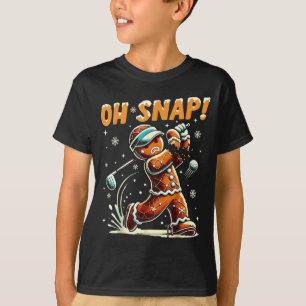 T-shirt Oh Snap Pain d'épice Golfeur Golf Noël Golf