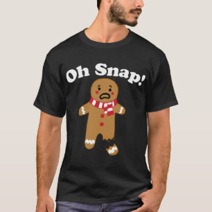 T-shirt Oh Snap pain d'épices homme cassé jambe pain d'épi