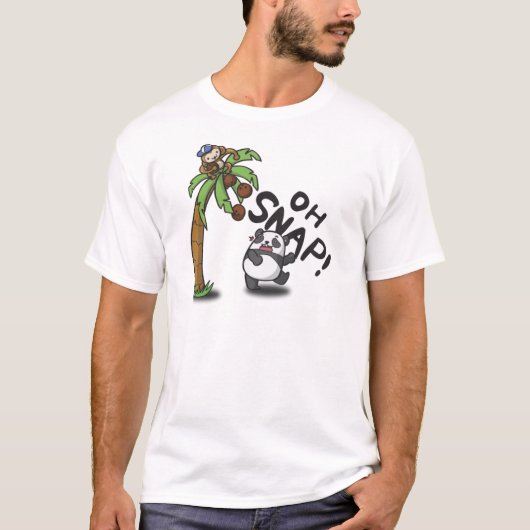 T-shirt Oh Snap Panda & Singe (Devant)