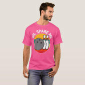 T-shirt Oh Spare Me Drôle Bowling Ball Pins (Devant entier)