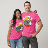 T-shirt Oh Spare Me Drôle Bowling Ball Pins (Unisexe)