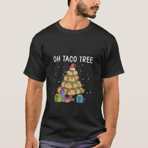 T-shirt Oh Taco Tree Drôle Nourriture Mexicaine Laide Noël