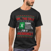 T-shirt Oh This Calls For A Spreadsheet Christmas Sweater (Devant)