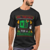 T-shirt Oh This Calls For A Spreadsheet Funny Ugly Christm (Devant)