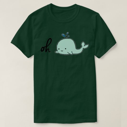 T-shirt Oh Whale Mint (Design devant)