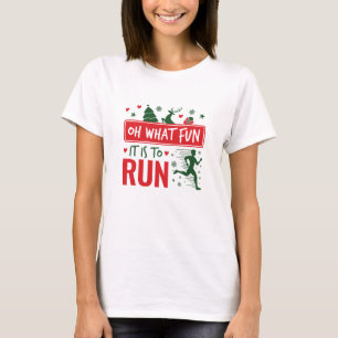 T-shirt Oh What Fun It Is to Run Christmas Runner