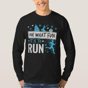 T-shirt Oh What Fun It Is to Run Christmas Runner Runner