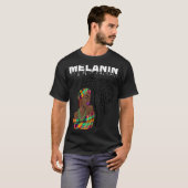 T-shirt Oheneba Drippin Melanin Black Queen Pride Africa (Devant entier)