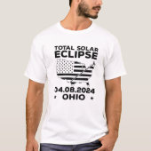 T-shirt Ohio 04/08/2024 Total Solar Eclipse Event 8 avril, (Devant)
