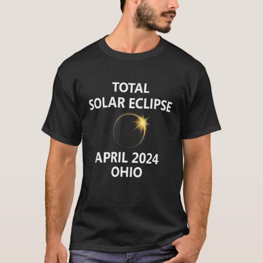 T-shirt Ohio 2024 Solar Eclipse Toledo Lima Canton Akron T (Devant)